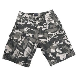 Levi Strauss & Co Camo Cargo Shorts Men's Levi's Camouflage Black Gray Size 30